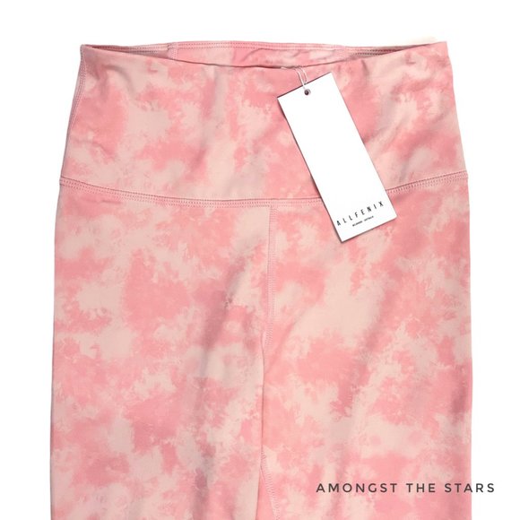 All Fenix Blush Pink Tie Dye 7/8 Ankle Leggings - Picture 6 of 9